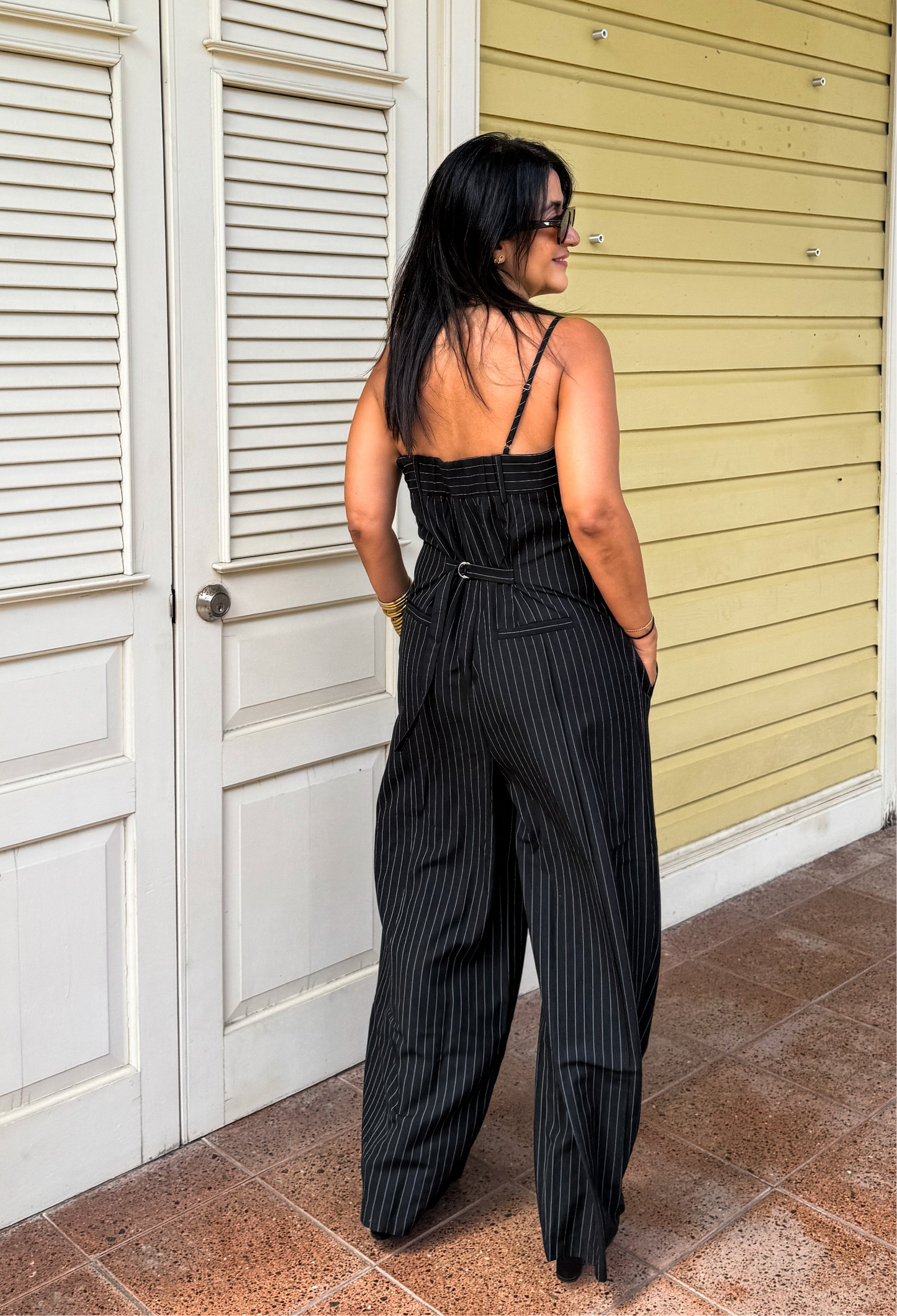 Pinstripe Jumpsuit