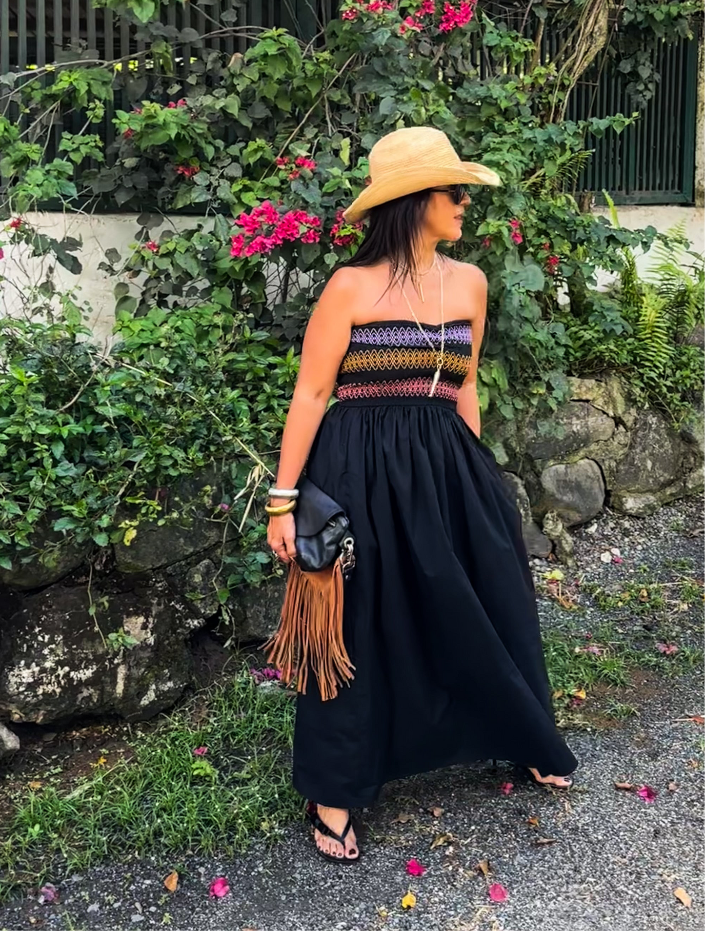 Smocked Bodice Maxi Dress