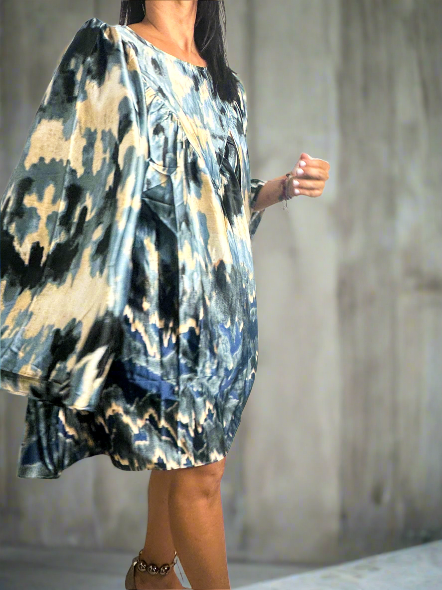 Cata Poly Silk Dress