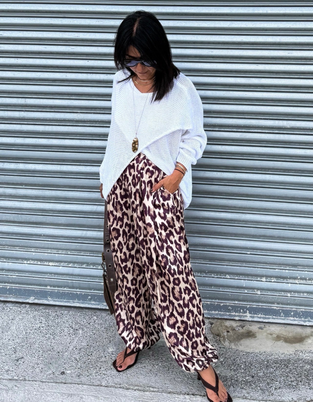 Animal Print Aladdin Pants