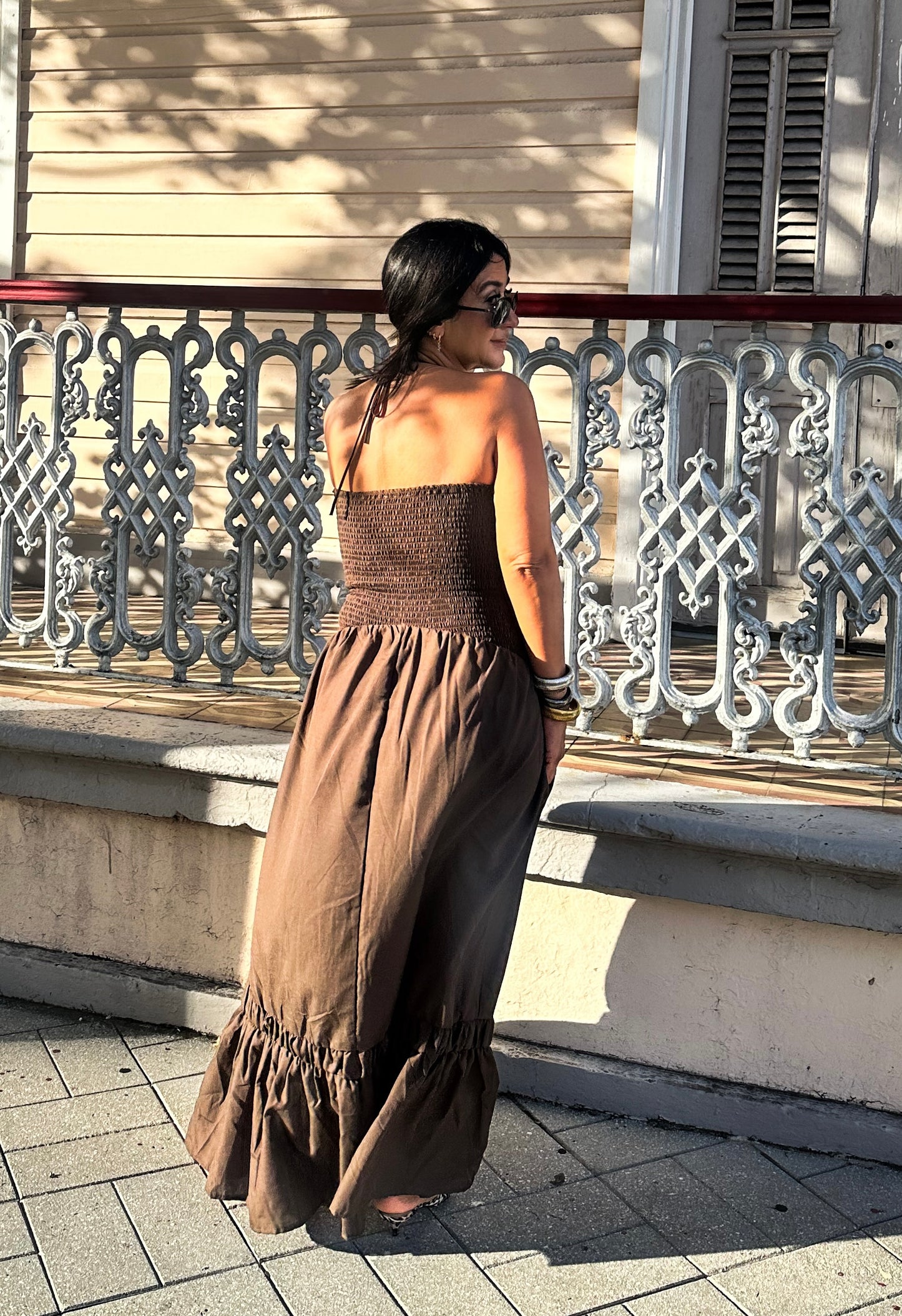 Embossed Flower Dress
