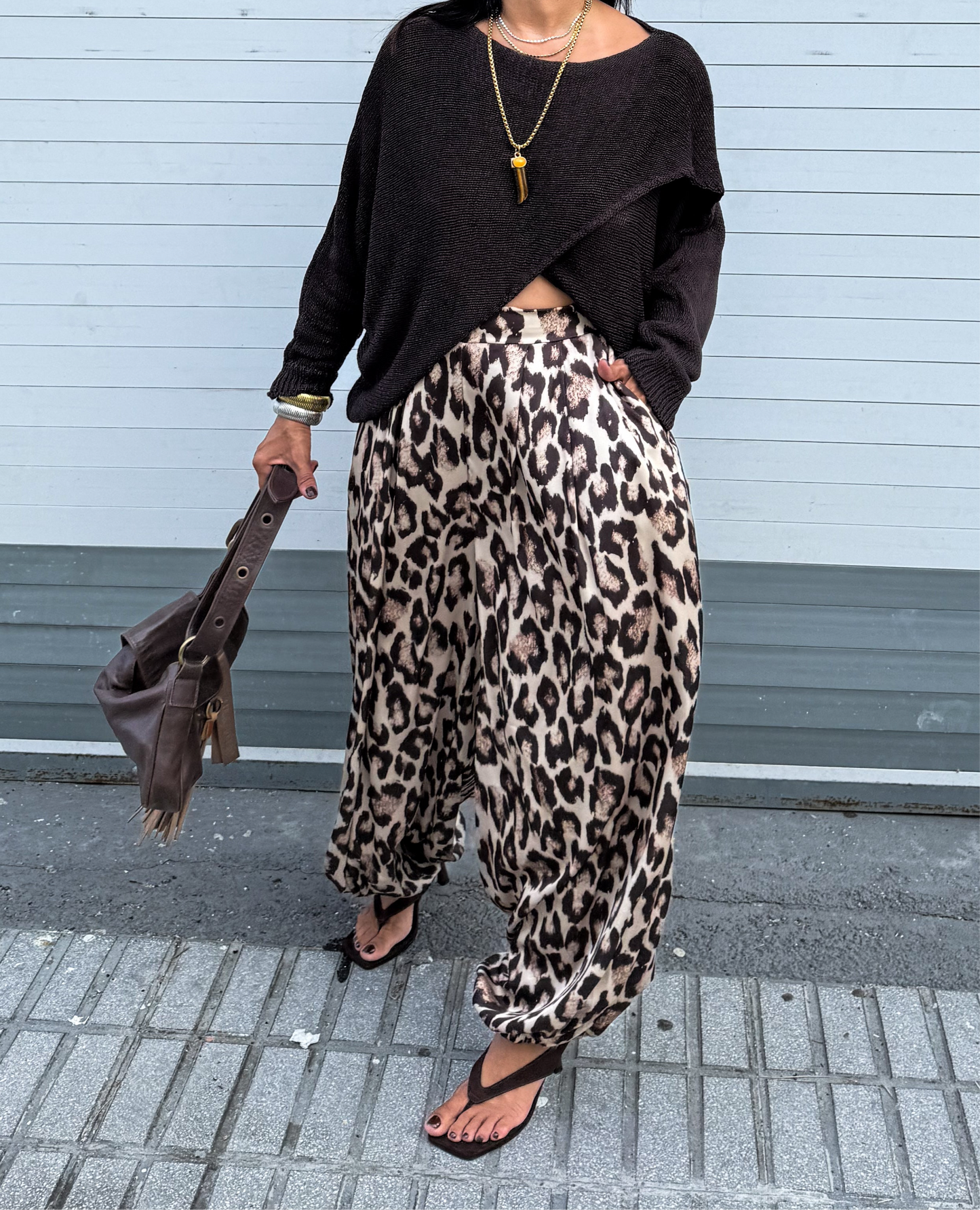 Animal Print Aladdin Pants
