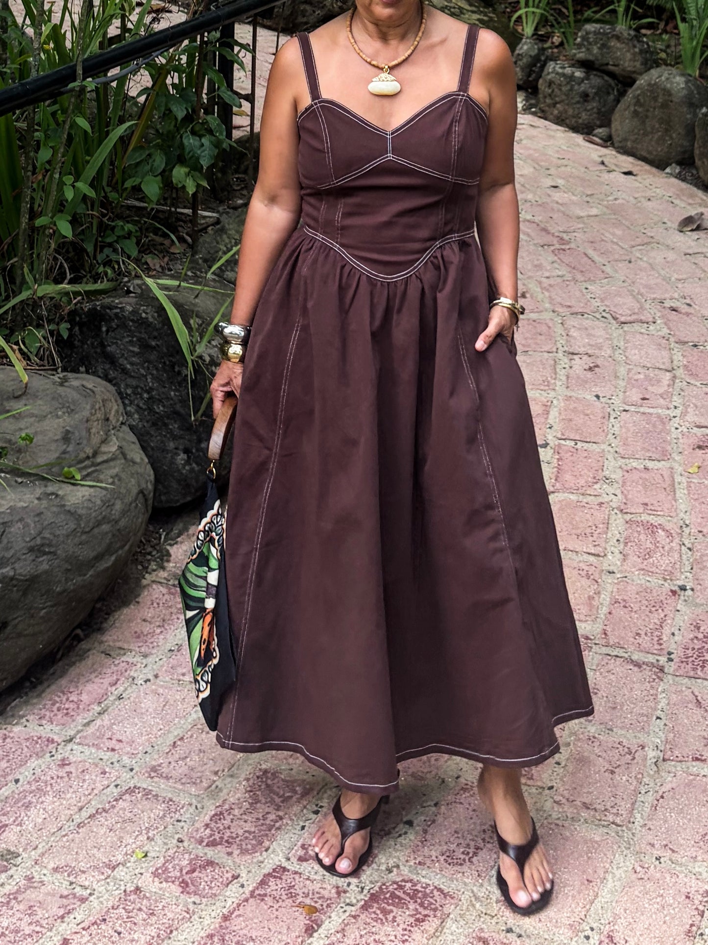 Chocolate Denim Inspired Dress
