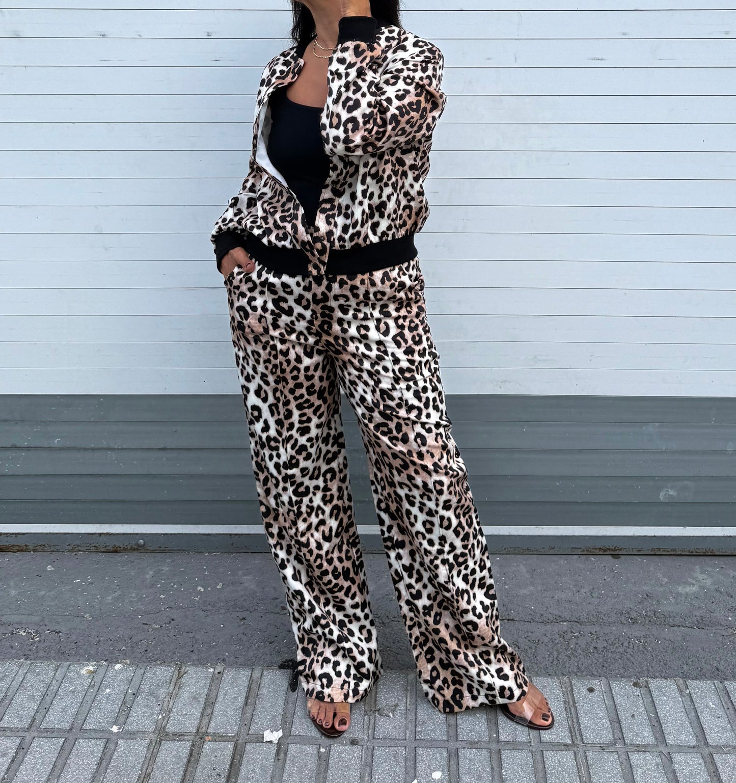 Satin Animal Print Set