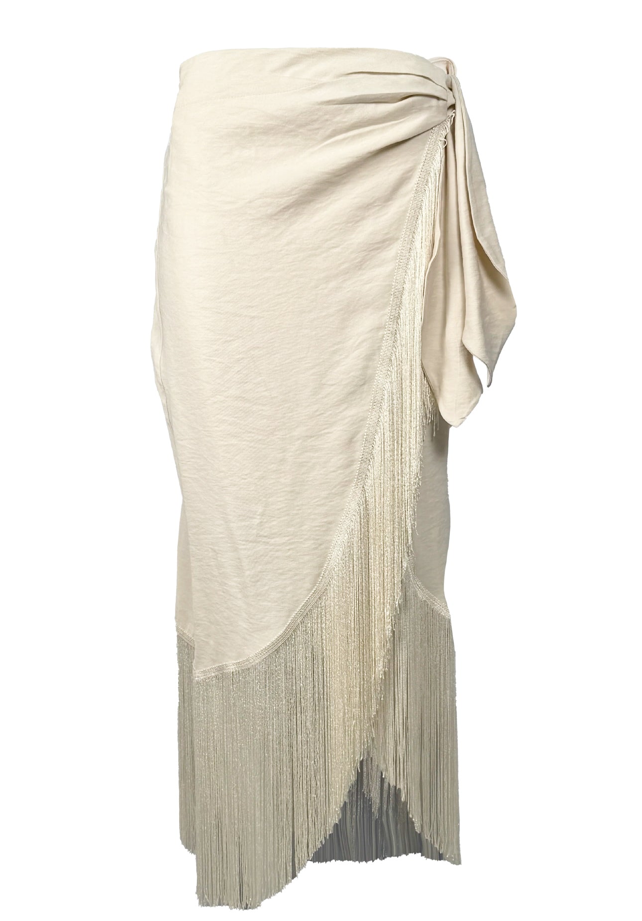 Beige Fringes Skirt 🇨🇴