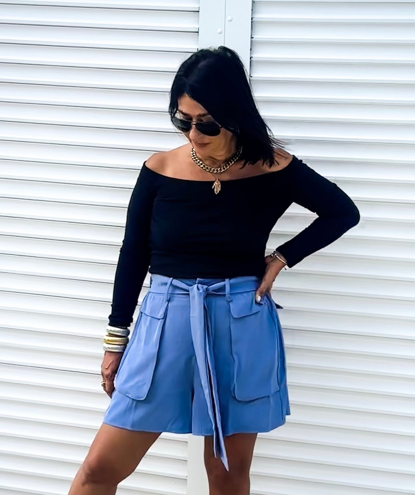 Pantalones cortos con dos bolsillos
