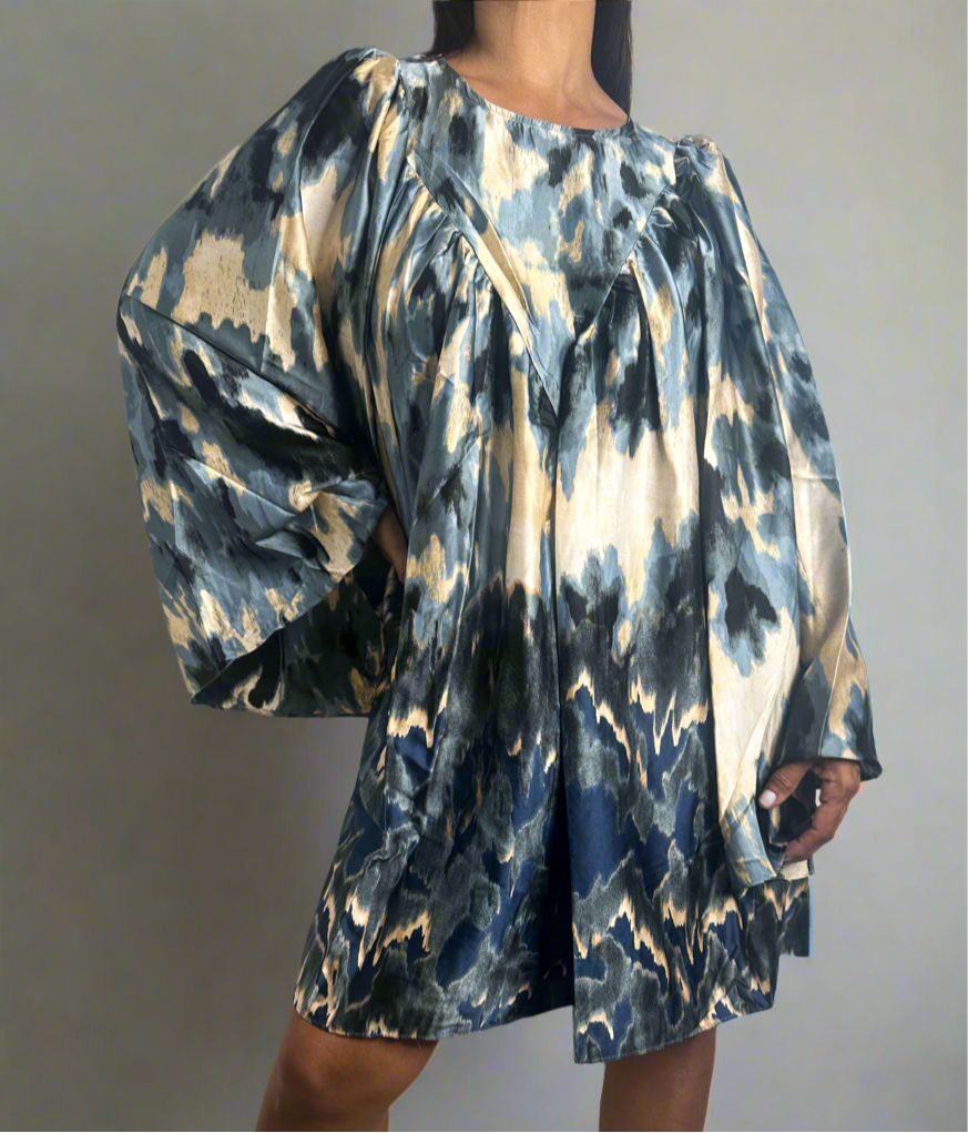Cata Poly Silk Dress