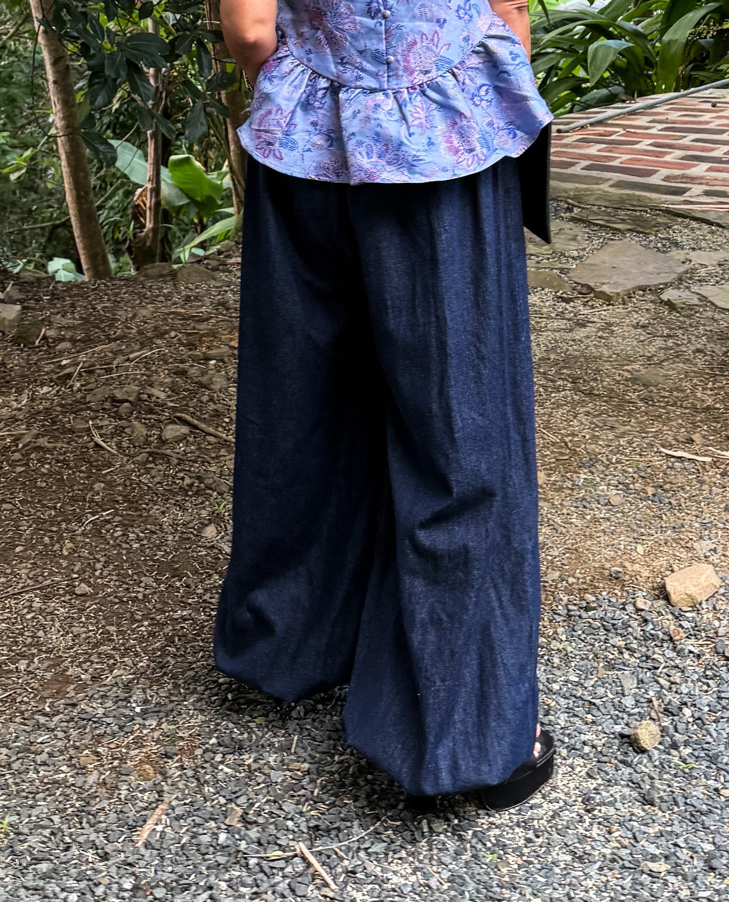 Indigo Denim Balloon Pants