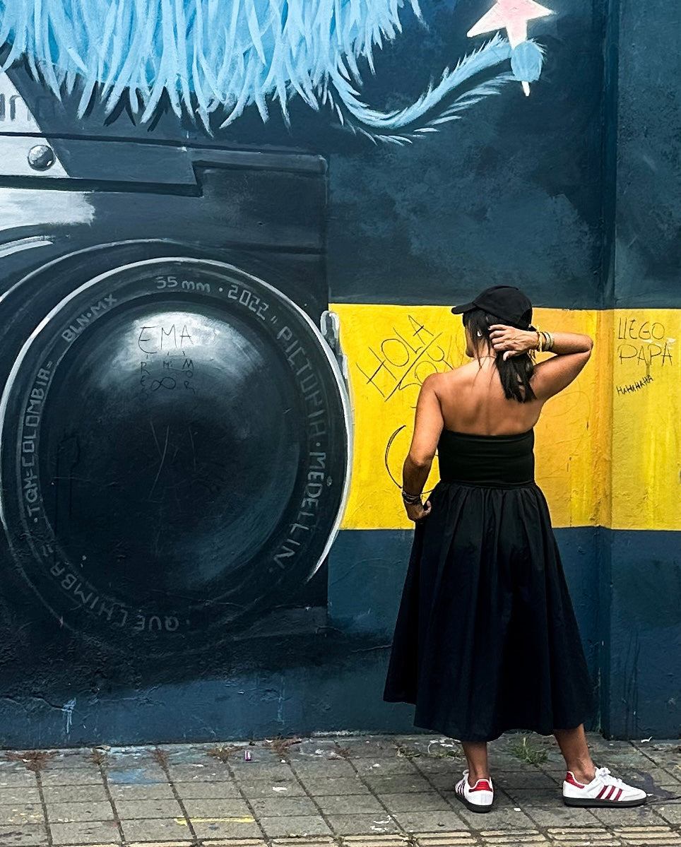 Strapless Midi Dress