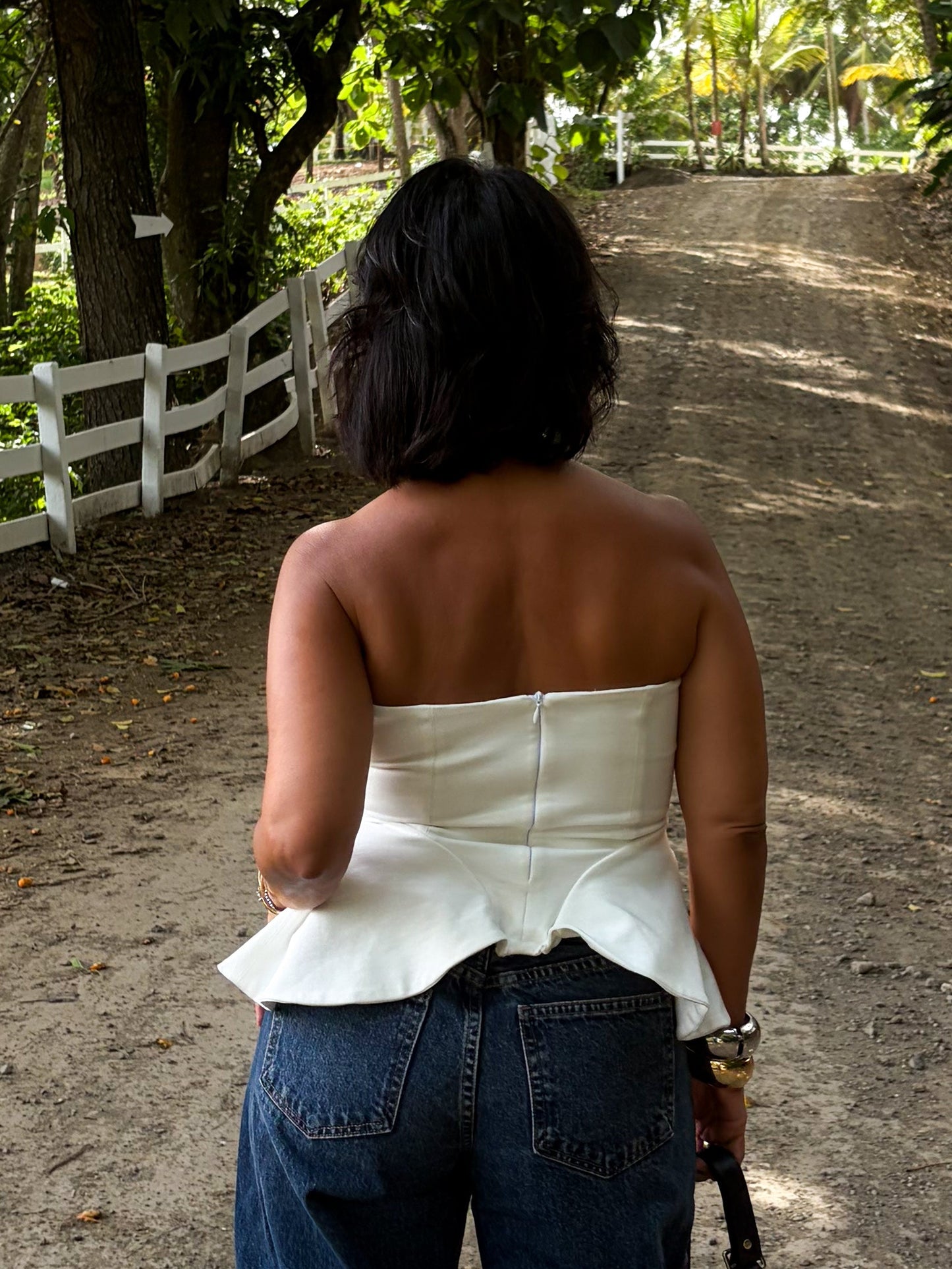 Martina Strapless Ruffle Top 🇨🇴