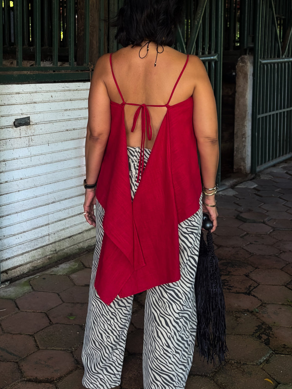 Open Back Cami Top