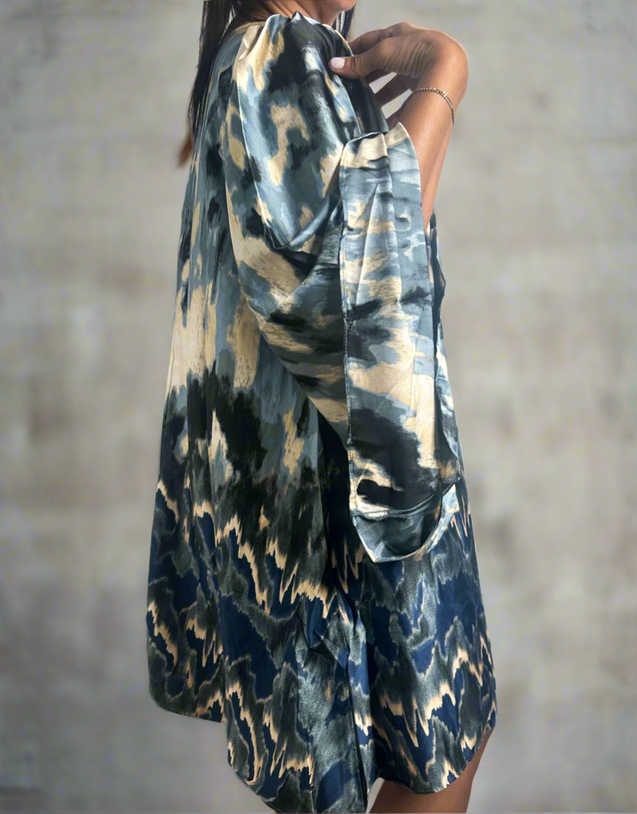 Cata Poly Silk Dress