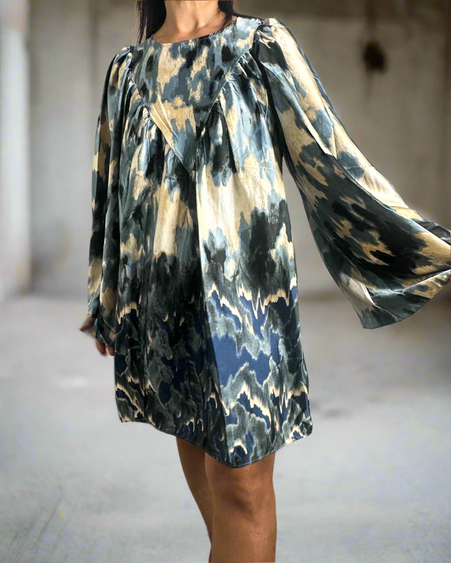 Cata Poly Silk Dress