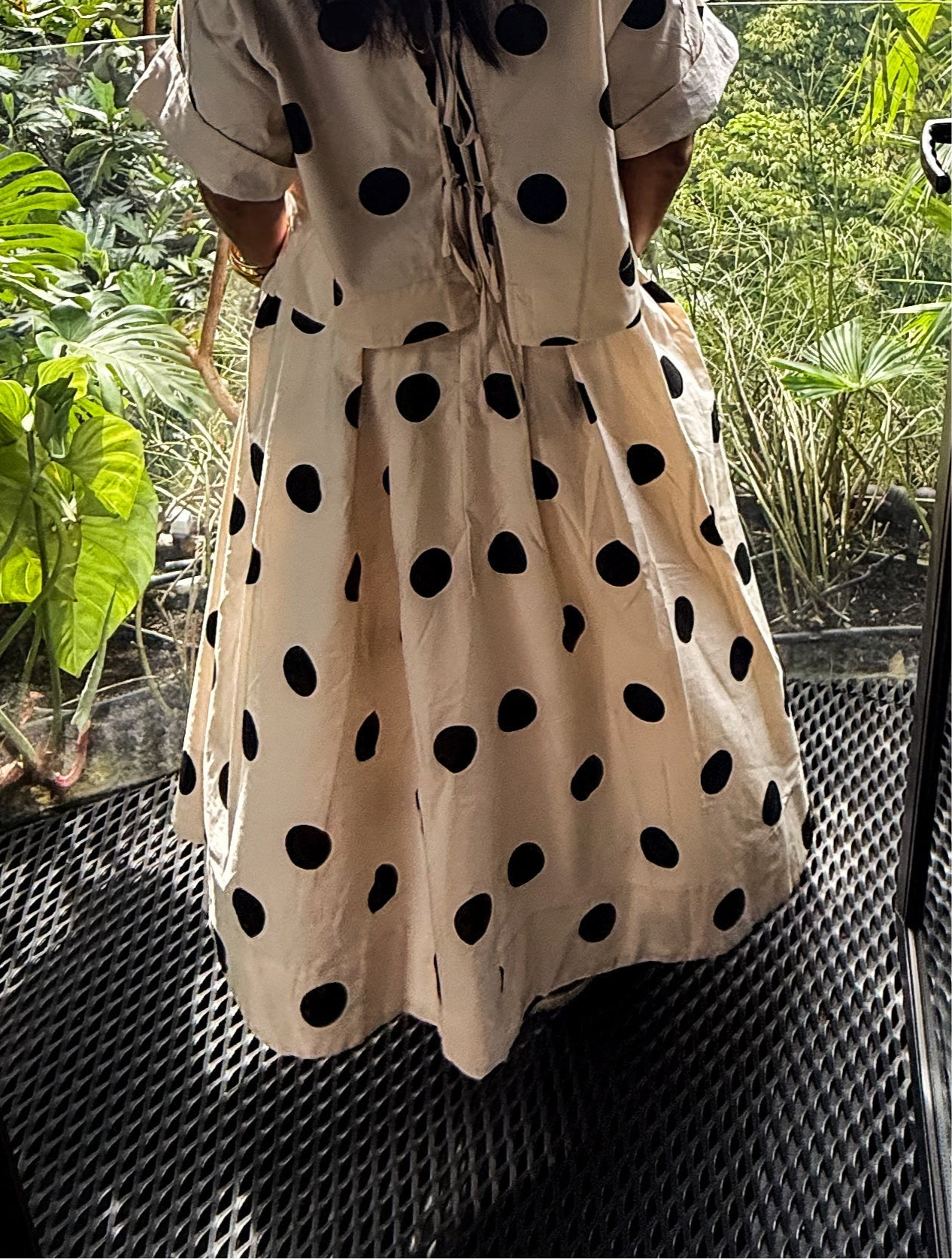 Polka Dot Midi Skirt