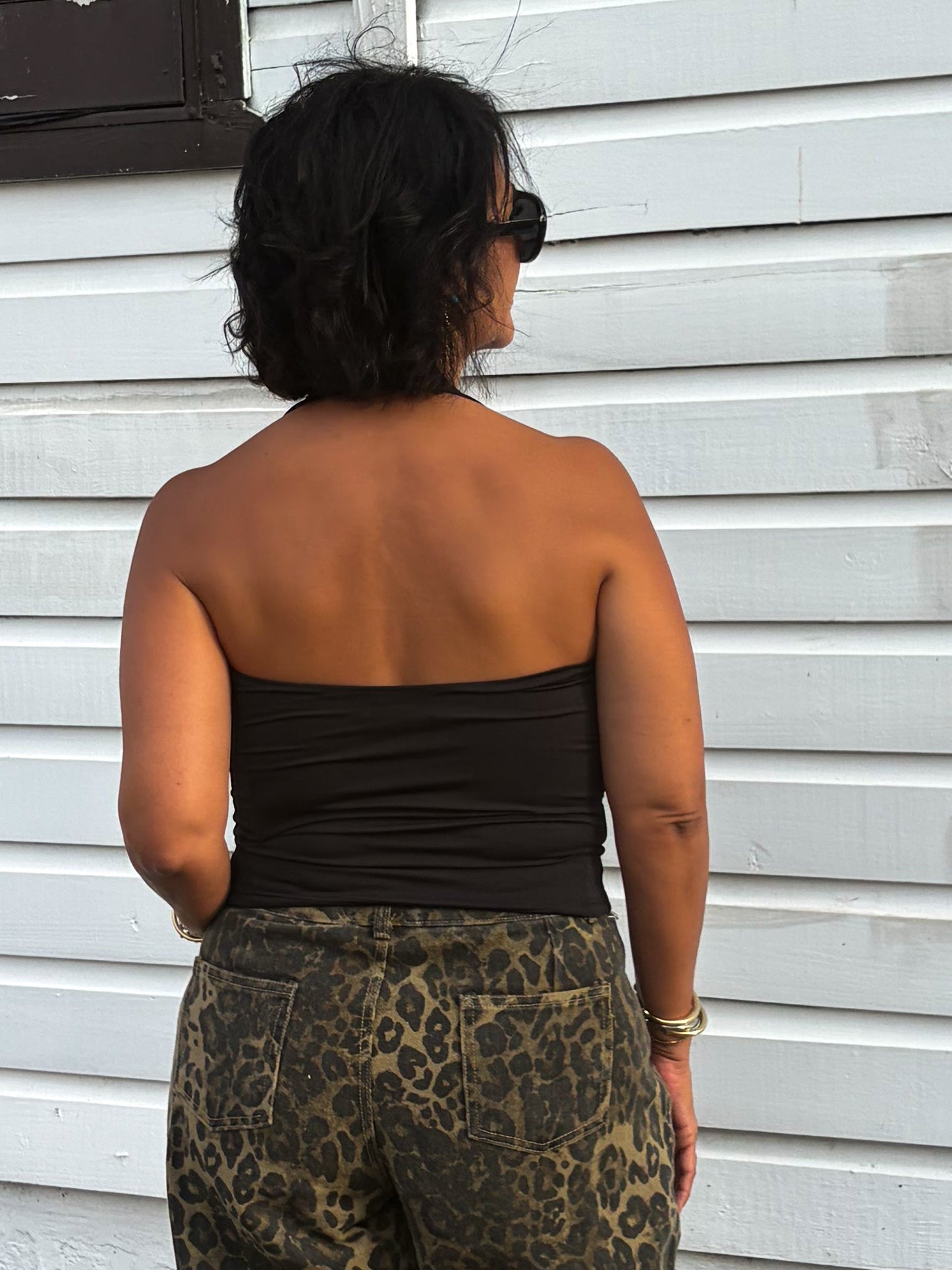 Halter Double Layer Top