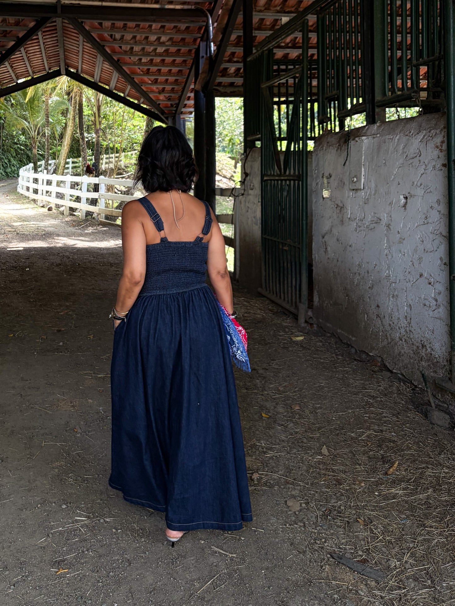 Dark Denim Maxi Dress