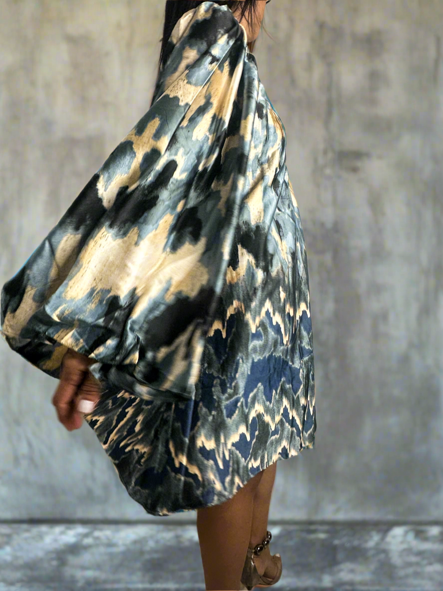 Cata Poly Silk Dress