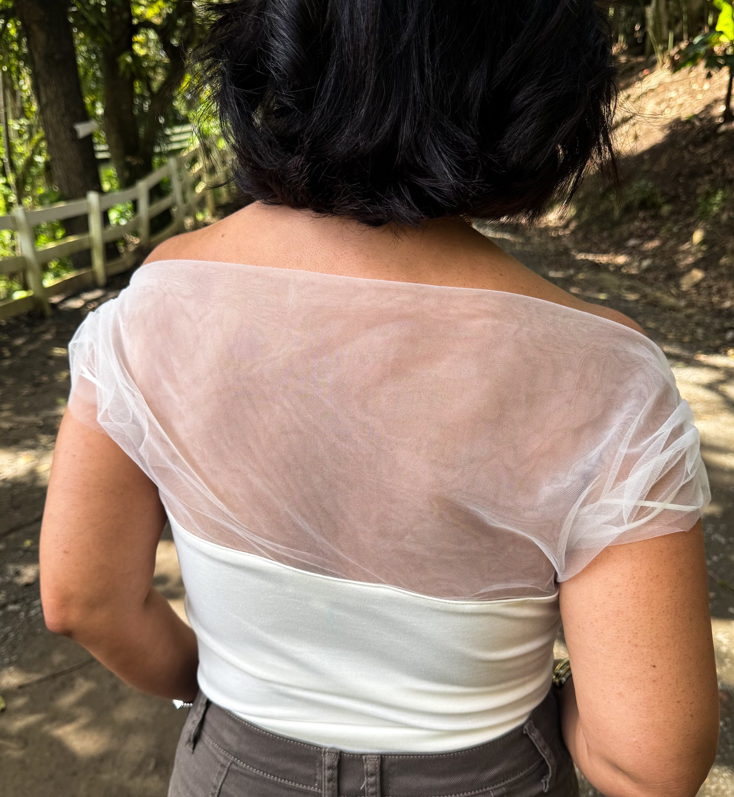 Mesh Drape Top