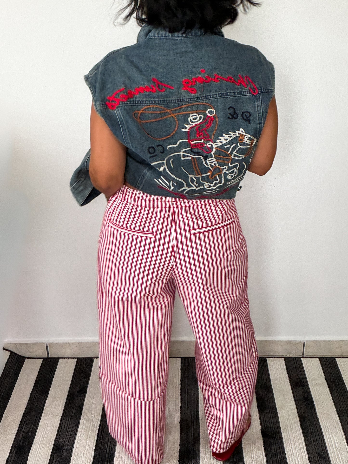 Stripes Red Pants