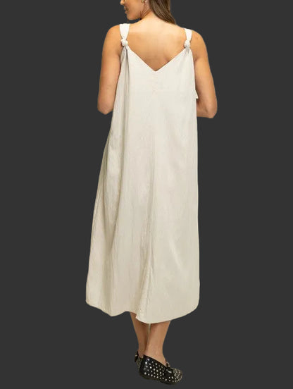 Knot Strap Midi Dress