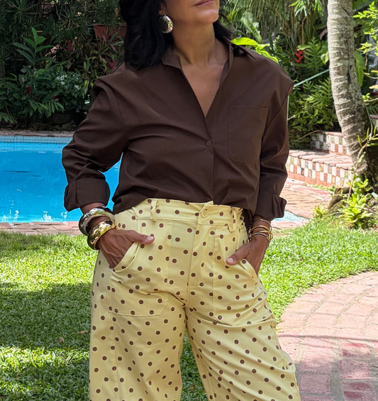 Chocolate Button Down Shirt