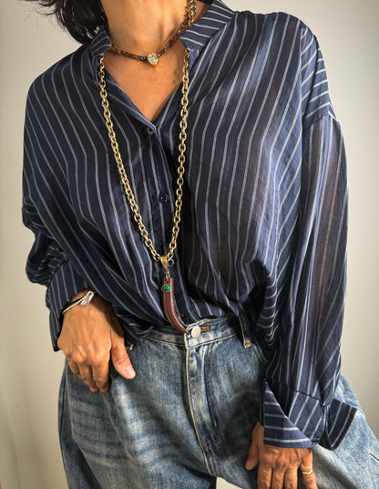 Striped Relaxed Shirt 🇮🇹