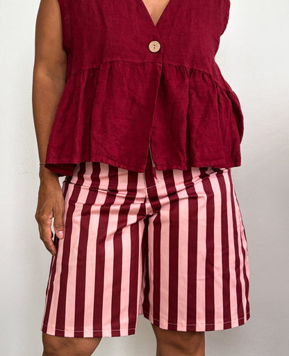 Stripes Bermuda Pants 🇮🇹