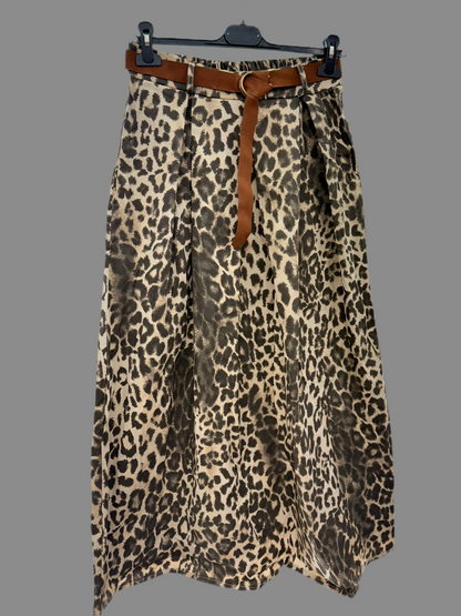Animal Print Maxi Skirt