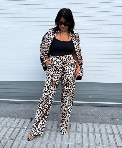 Satin Animal Print Set