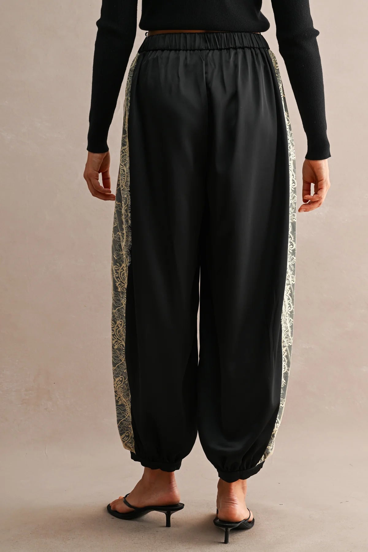 Lace Trim Pants