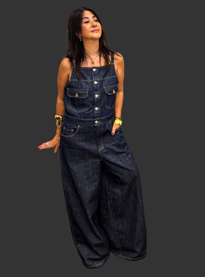 Dark Denim Jumpsuit