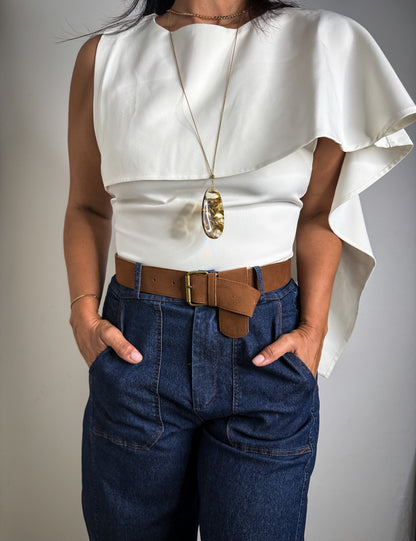 Asymmetrical Draped Top