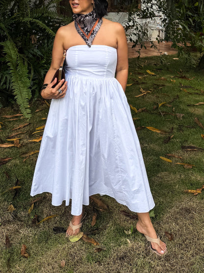 White Muse Midi Dress