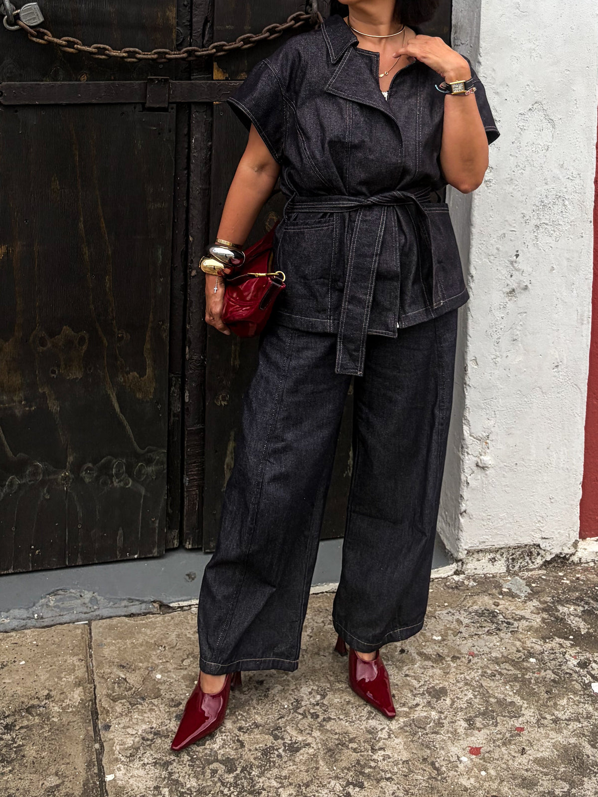 Dark Wash Denim Set 🇨🇴