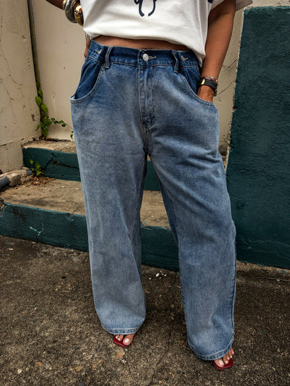 Slouchy Wide Leg Jeans