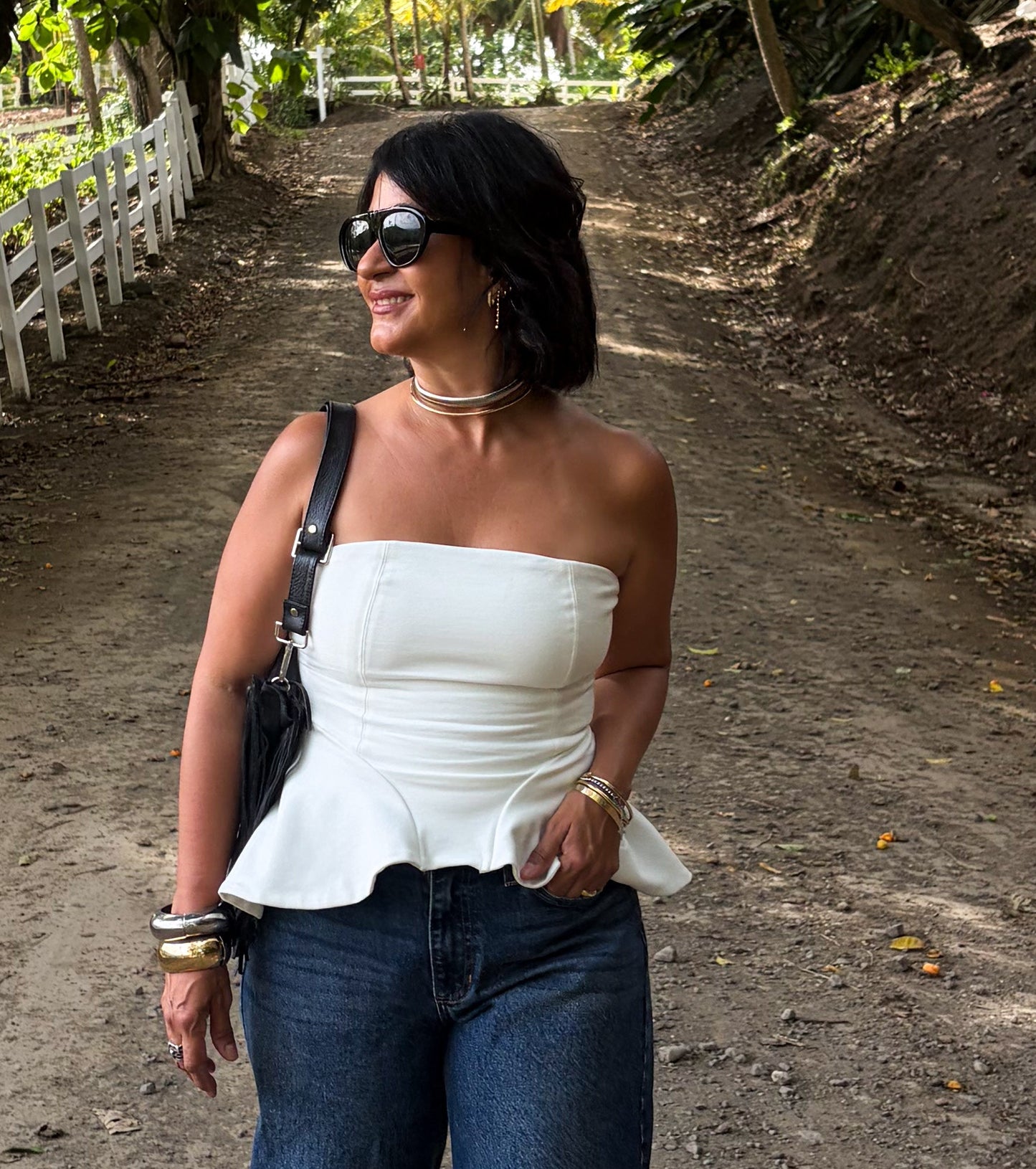 Martina Strapless Ruffle Top 🇨🇴