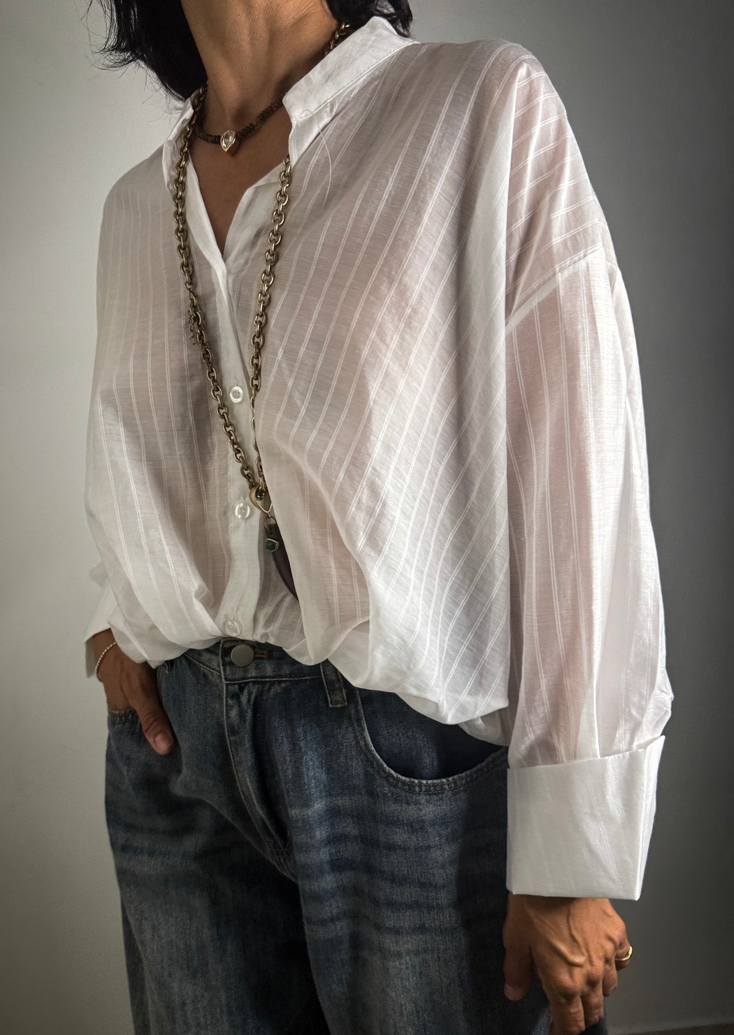 Striped Relaxed Shirt 🇮🇹