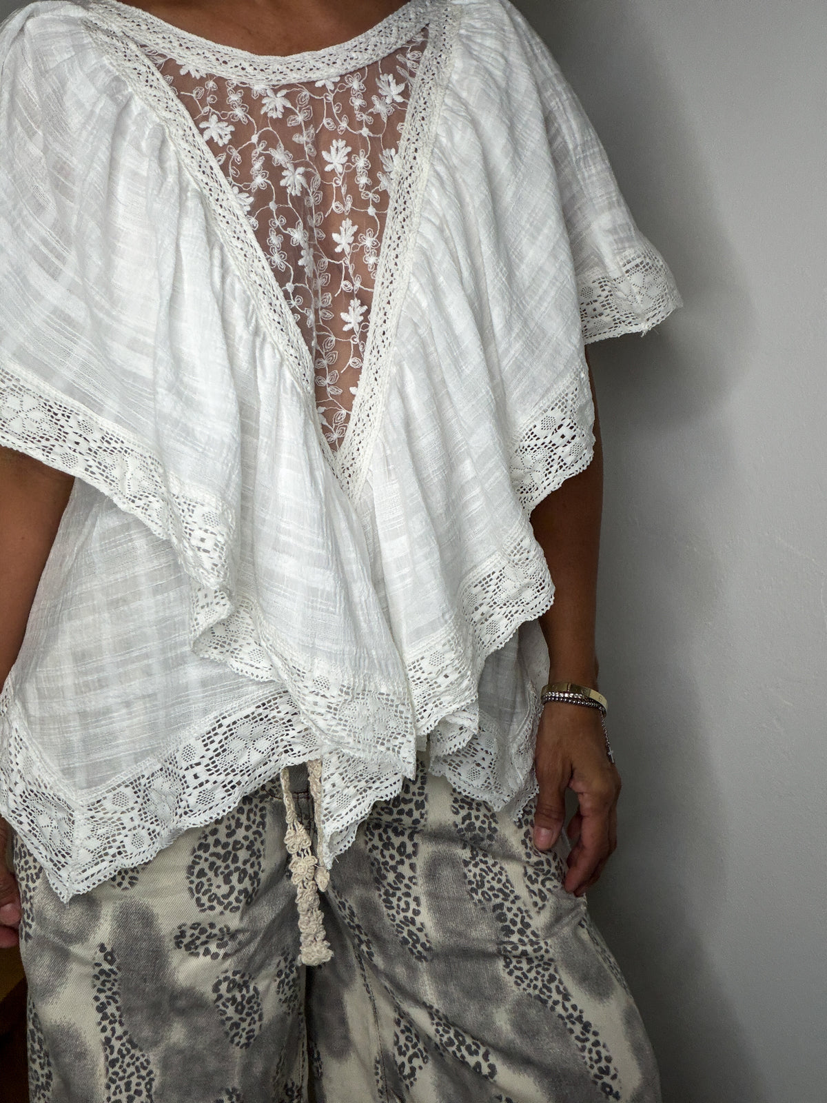 Two-Way Lace Boho Top