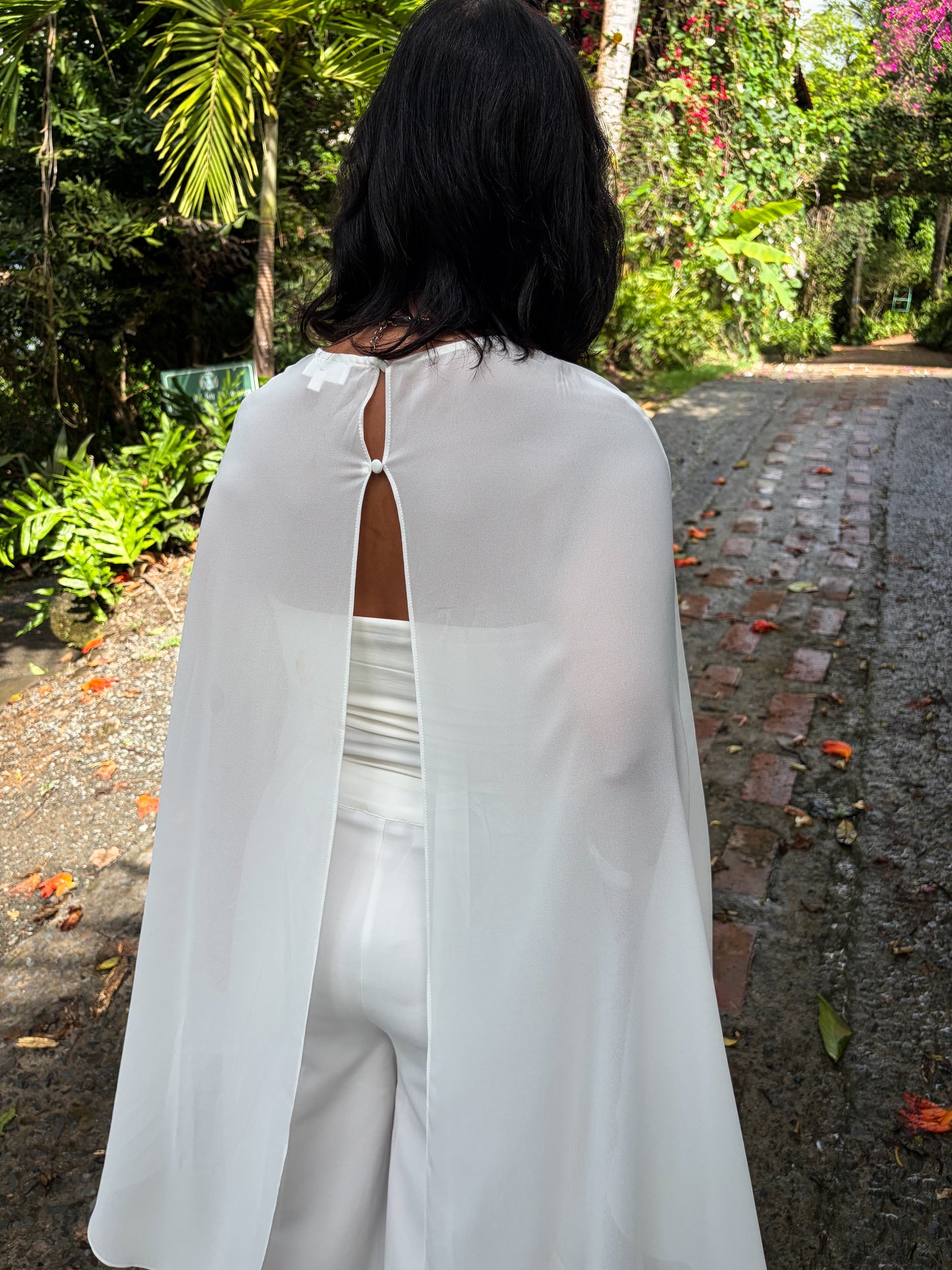 White Layer Capr Top