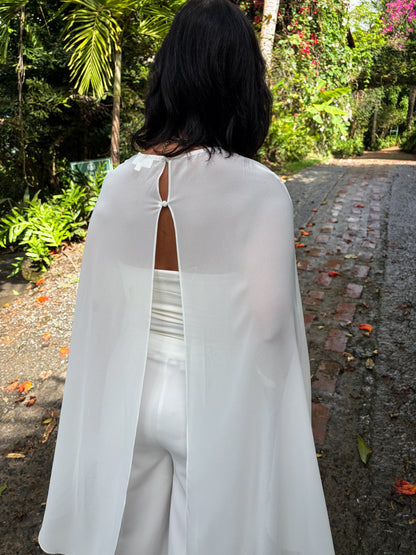 White Layer Capr Top