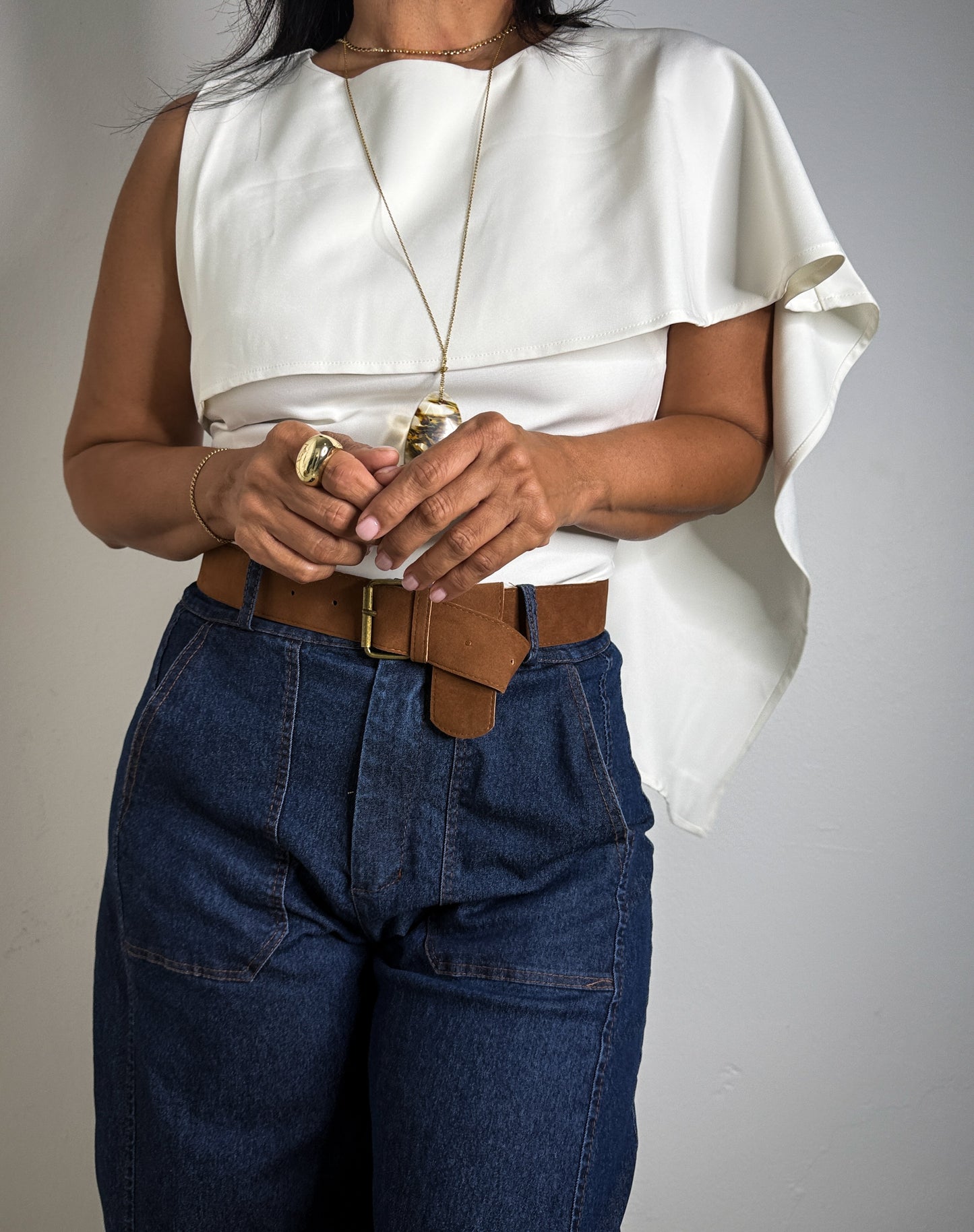 Asymmetrical Draped Top