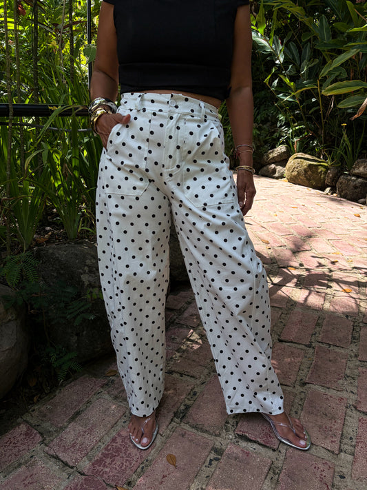 Polka Dots Barrel Pants 🇮🇹