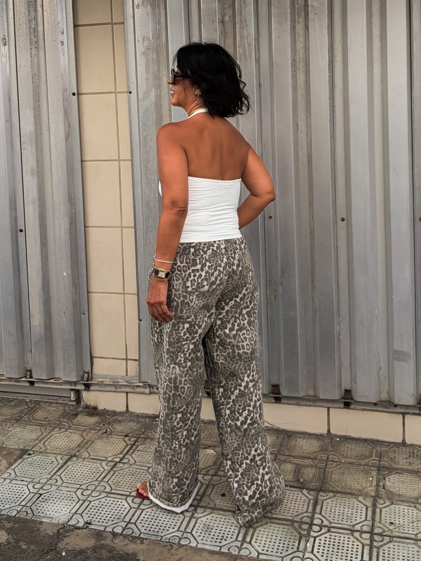 Leopard Print Jeans