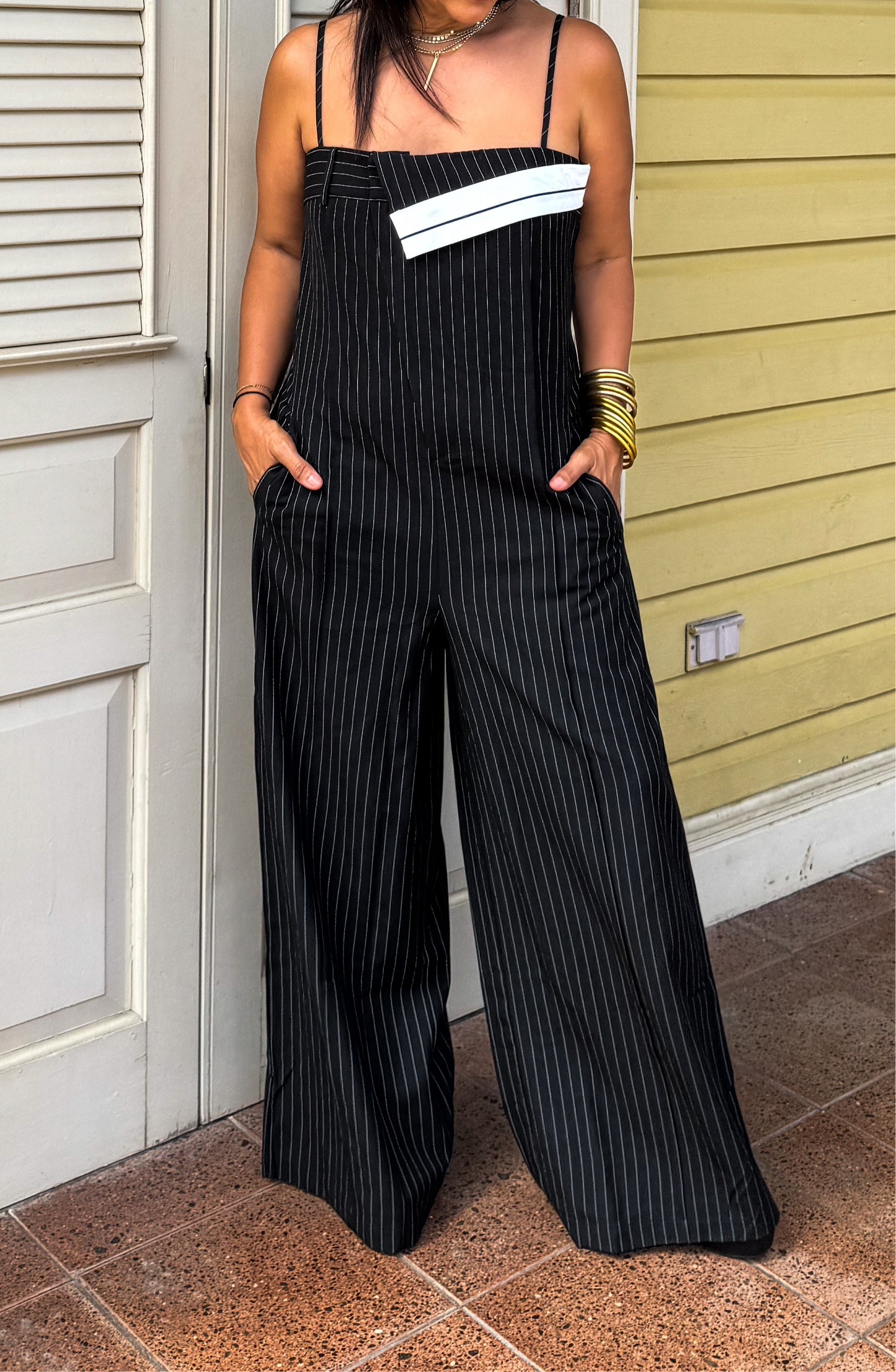 Pinstripe Jumpsuit