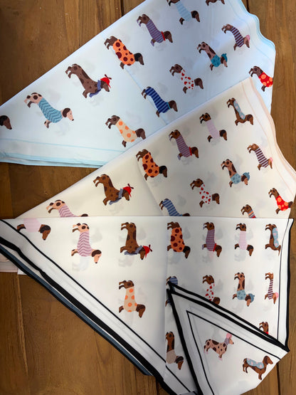 Dachshounds Triangular Scarf