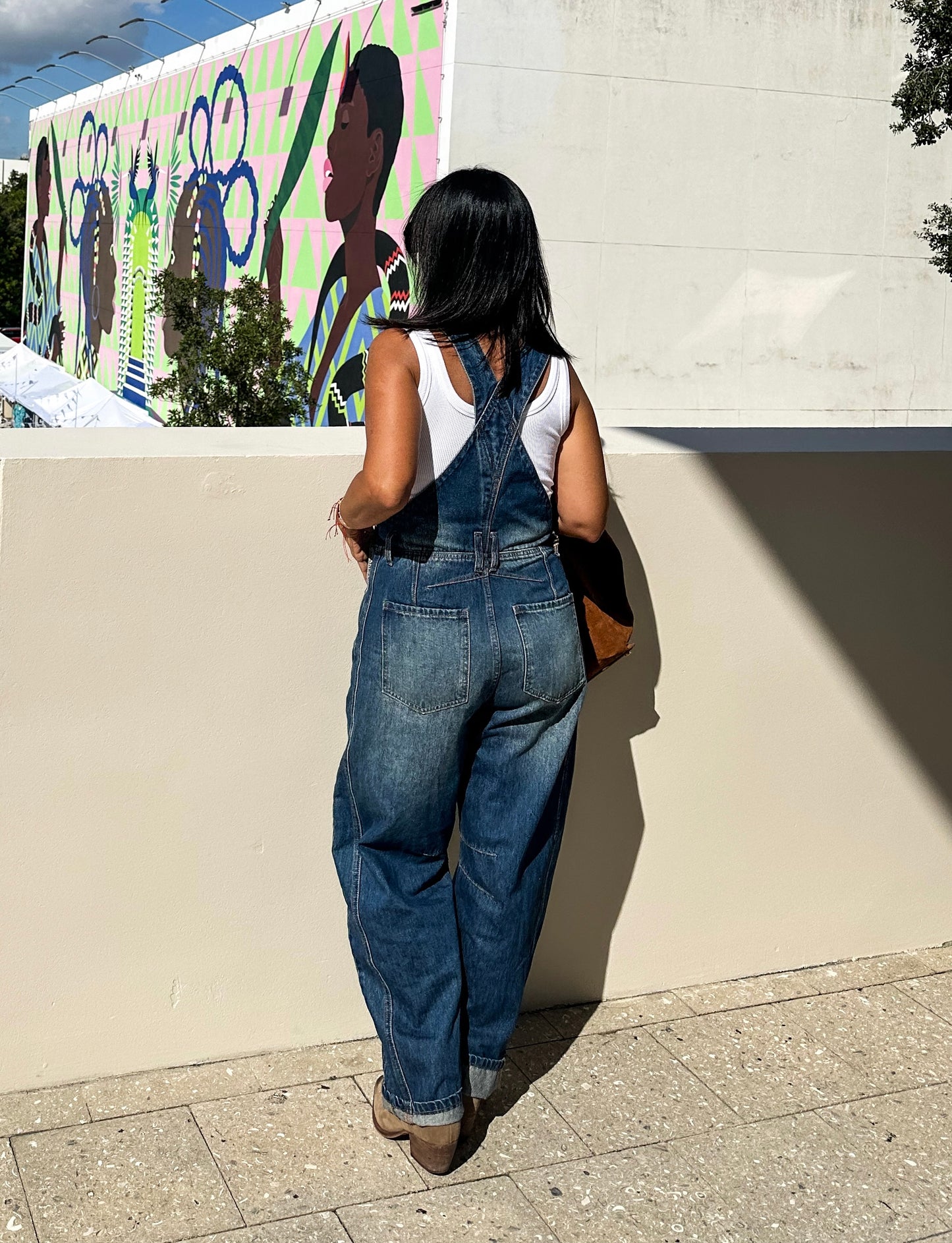 Denim Barrel Overall