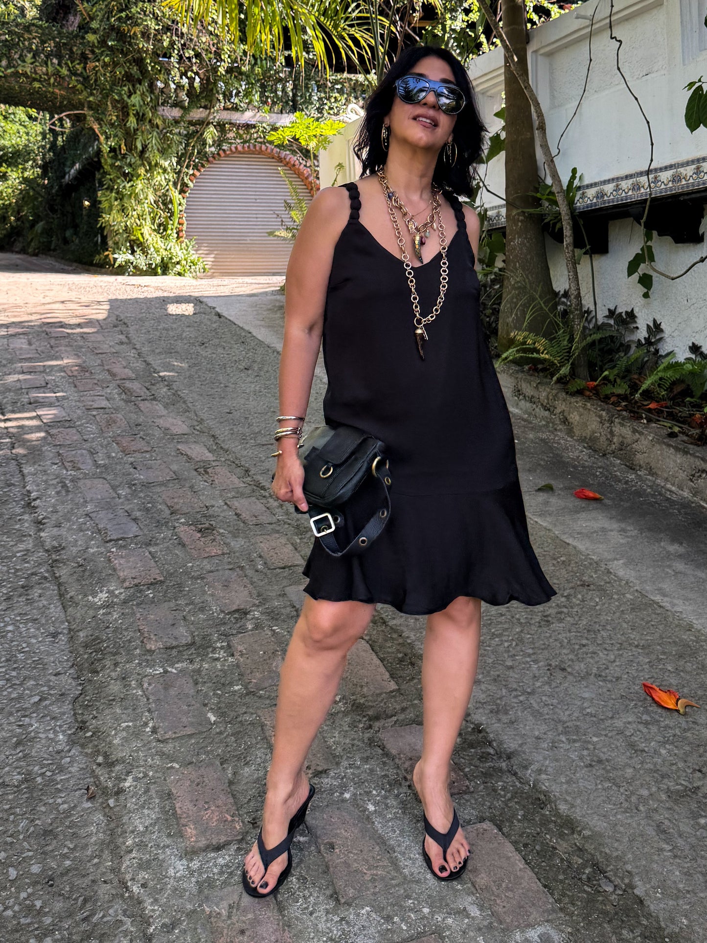 Silky Satin Short Dress