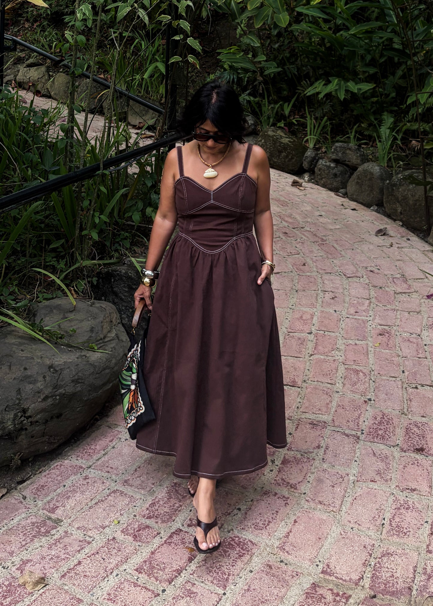 Chocolate Denim Inspired Dress