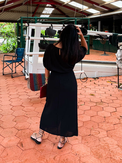Wrap Maxi Skirt and Crop Top