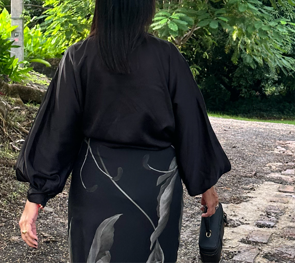 Poly Silk Knot Blouse